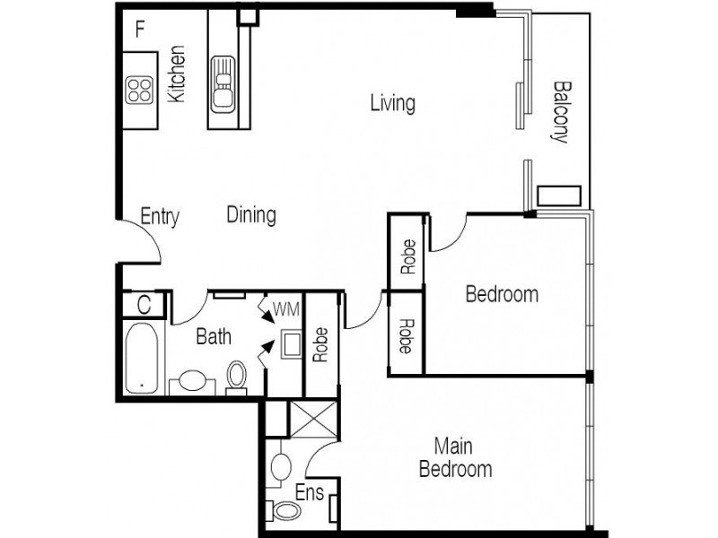 REF 23934/183 City Road, Southbank VIC 3006 Floorplan