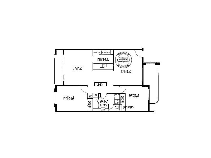 REF 33487/28 Jeffcott Street, West Melbourne VIC 3003 Floorplan