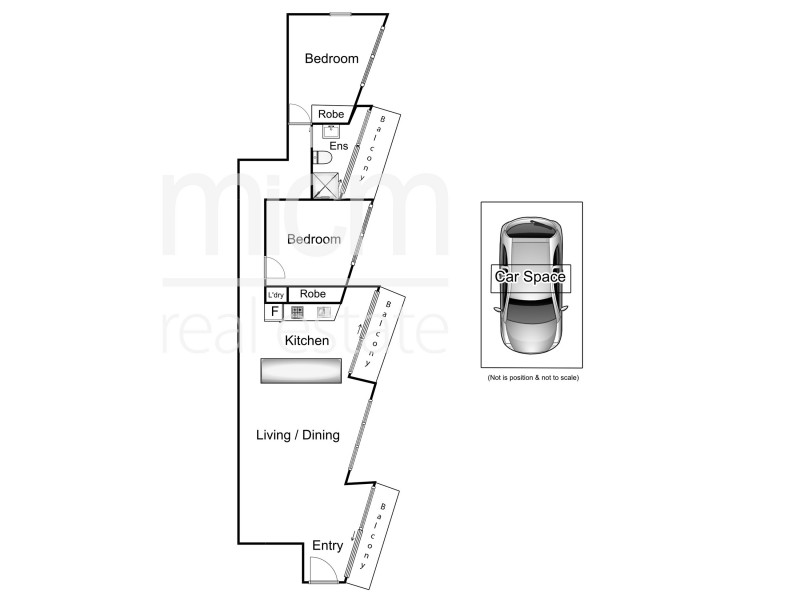 701/31 A’Beckett Street, Melbourne VIC 3000 Floorplan