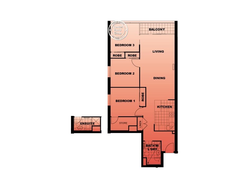 REF 23950/118 Dudley Street, West Melbourne VIC 3003 Floorplan