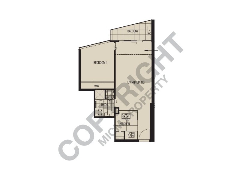 REF 23948/180 City Road, Southbank VIC 3006 Floorplan