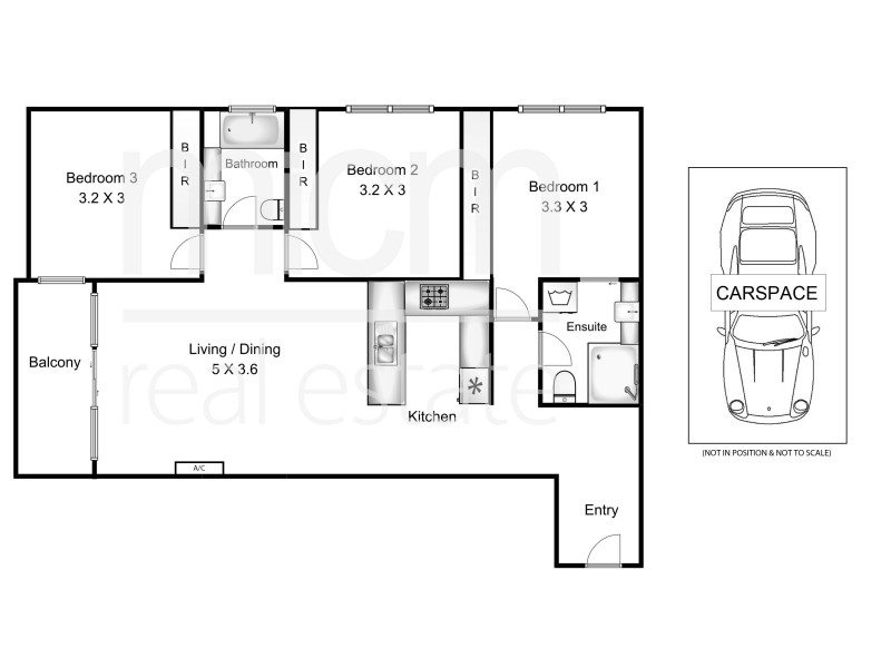 415/58 Jeffcott Street, West Melbourne VIC 3003 Floorplan