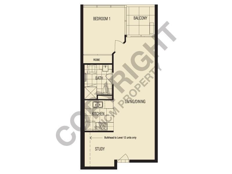 REF 23986/58 Jeffcott Street, West Melbourne VIC 3003 Floorplan