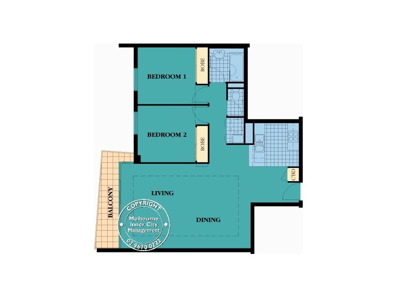 REF 24003/88 Park Street, South Melbourne VIC 3205 Floorplan