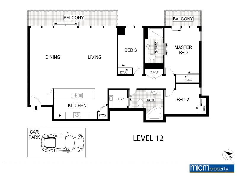REF 24006/28 Southgate Avenue, Southbank VIC 3006 Floorplan