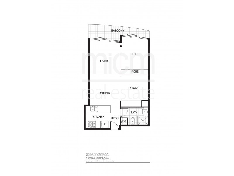 509/100 Harbour Esplanade, Docklands VIC 3008 Floorplan