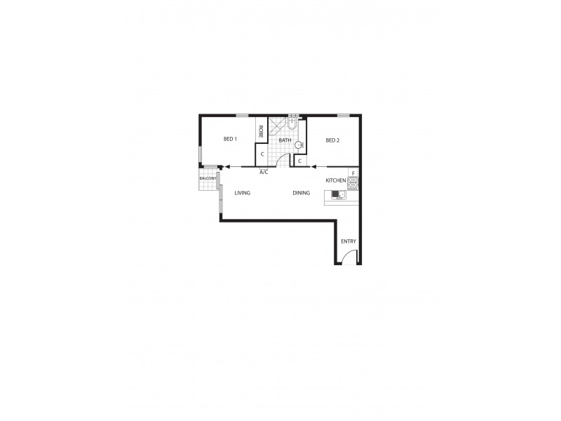 716/118 Franklin Street, Melbourne VIC 3000 Floorplan
