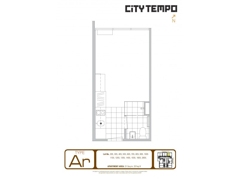 REF 24031/181 A’Beckett Street, Melbourne VIC 3000 Floorplan