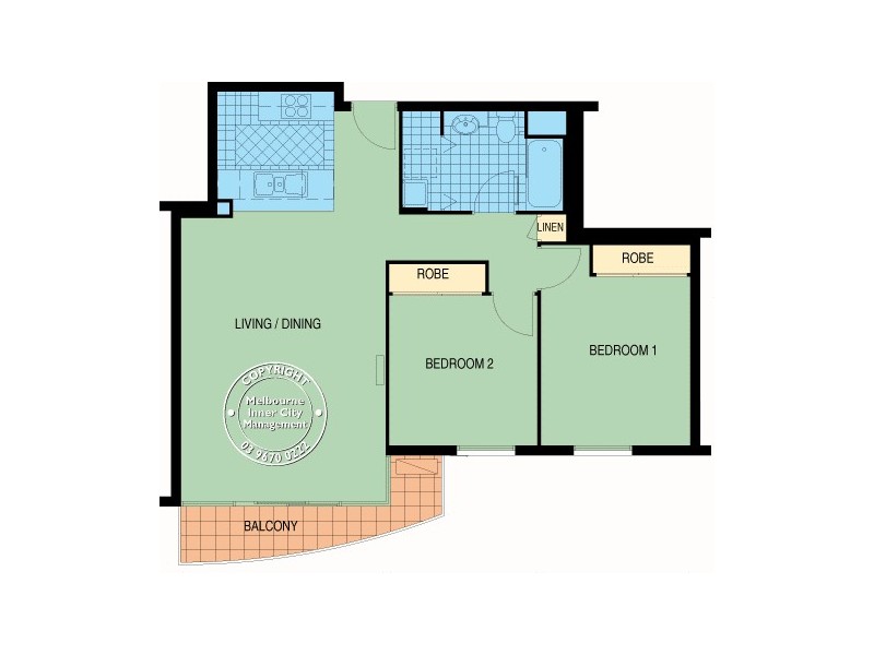 REF 24064/28 Bank Street, South Melbourne VIC 3205 Floorplan