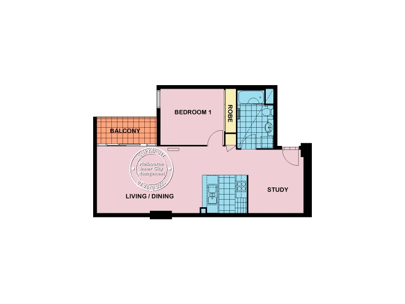 REF 24067/163 City Road, Southbank VIC 3006 Floorplan