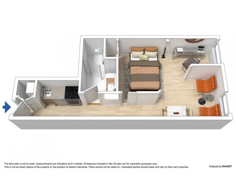 305/585 La Trobe Street, Melbourne VIC 3000 Floorplan