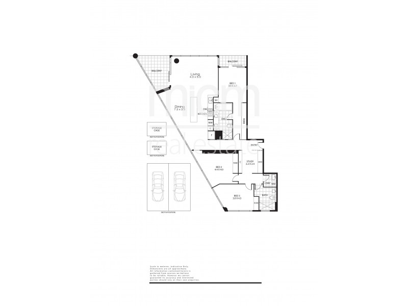 2005/1 Point Park Crescent, Docklands VIC 3008 Floorplan