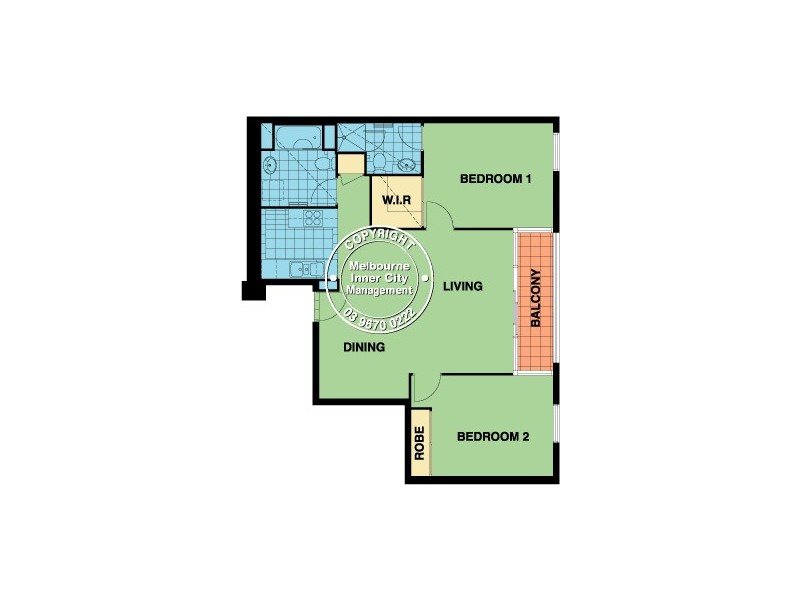 1205/163 City Road, Southbank VIC 3006 Floorplan