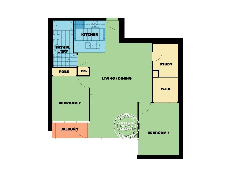 REF 24172/22 Kavanagh Street, Southbank VIC 3006 Floorplan