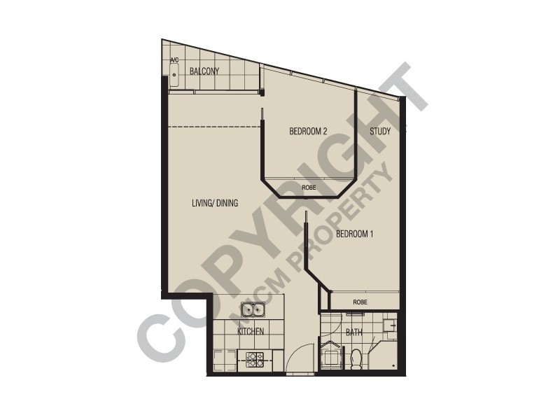 REF 24183/180 City Road, Southbank VIC 3006 Floorplan