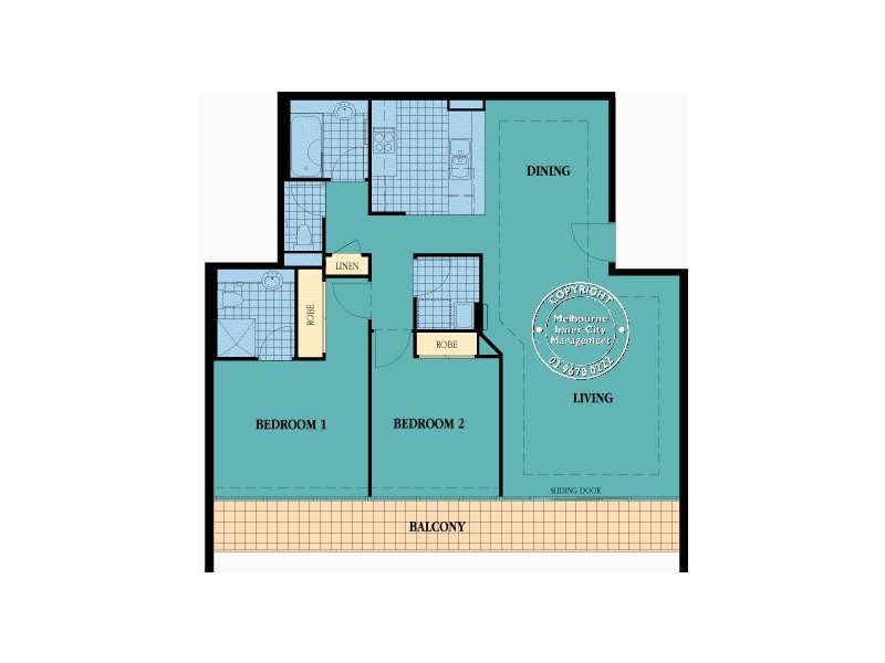 155/33 Latrobe Street, Melbourne VIC 3000 Floorplan