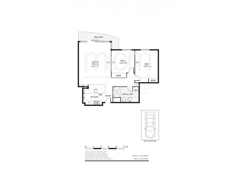 708/28 Bank Street, South Melbourne VIC 3205 Floorplan