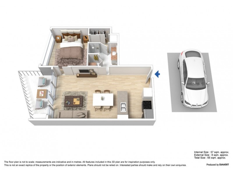 1009/180 City Road, Southbank VIC 3006 Floorplan