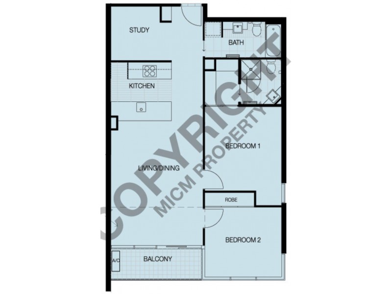 REF 24233/63 Whiteman Street, Southbank VIC 3006 Floorplan