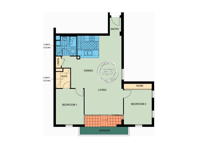REF 24235/79 Whiteman Street, Southbank VIC 3006 Floorplan