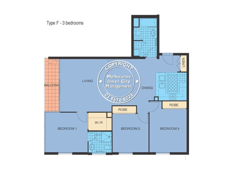 REF 24274/63 Dorcas Street, South Melbourne VIC 3205 Floorplan