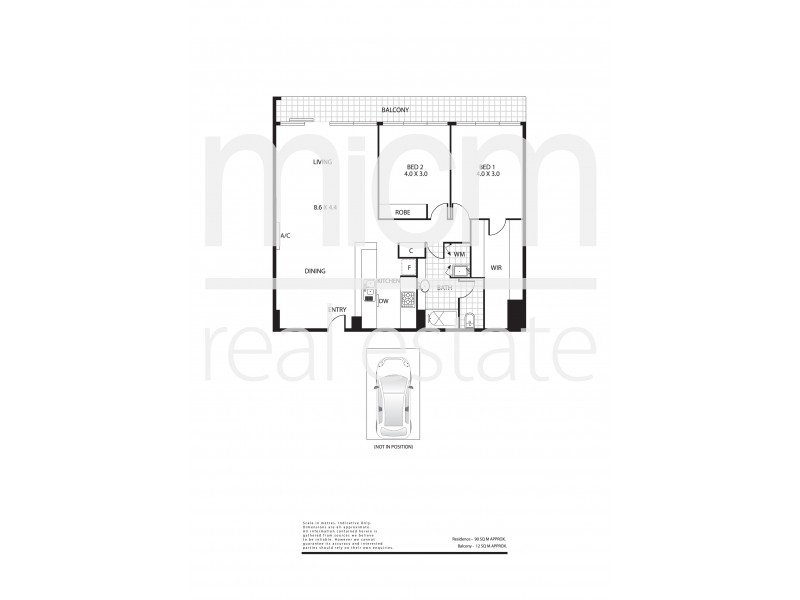 1413/83 Queensbridge Street, Southbank VIC 3006 Floorplan