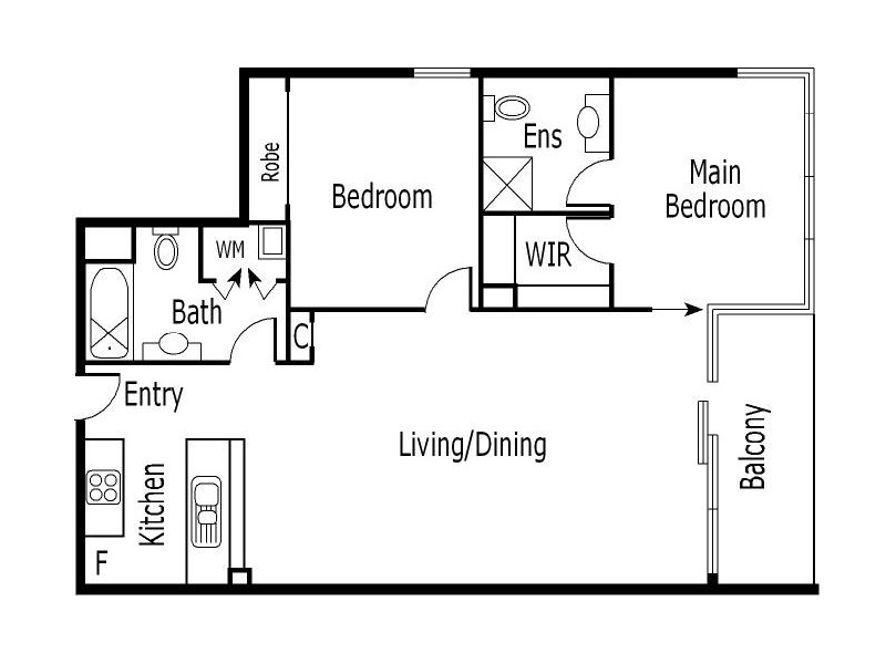 REF 24350/88 Kavanagh Street, Southbank VIC 3006 Floorplan