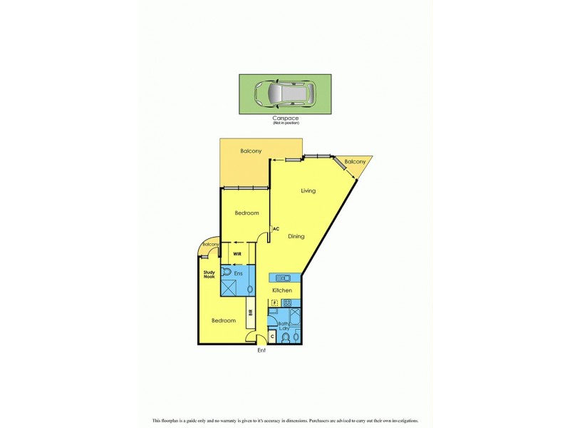210/3-5 Alma Road, St Kilda VIC 3182 Floorplan