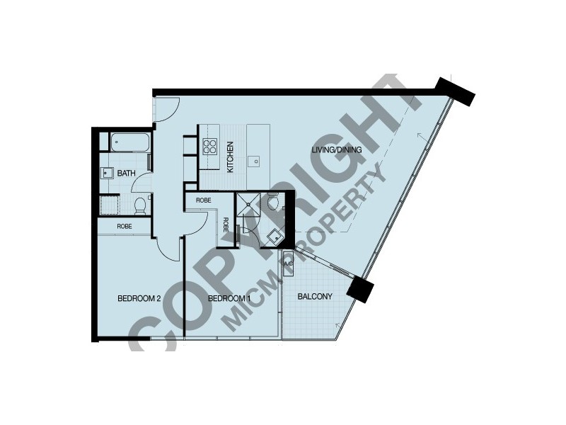 REF 24363/63 Whiteman Street, Southbank VIC 3006 Floorplan