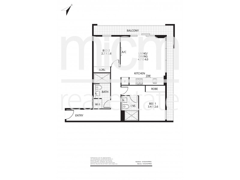 1902/57-61 City Road, Southbank VIC 3006 Floorplan
