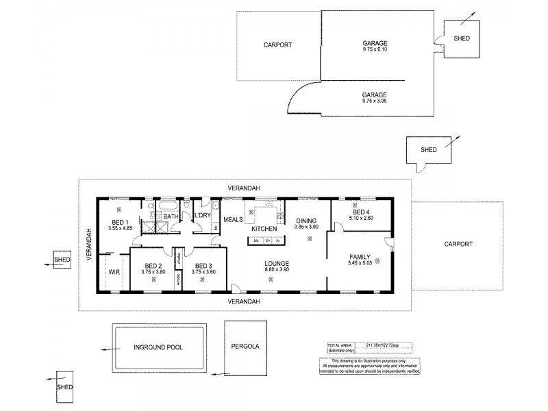 16 Nioka Drive, Ironbank SA 5153 Floorplan