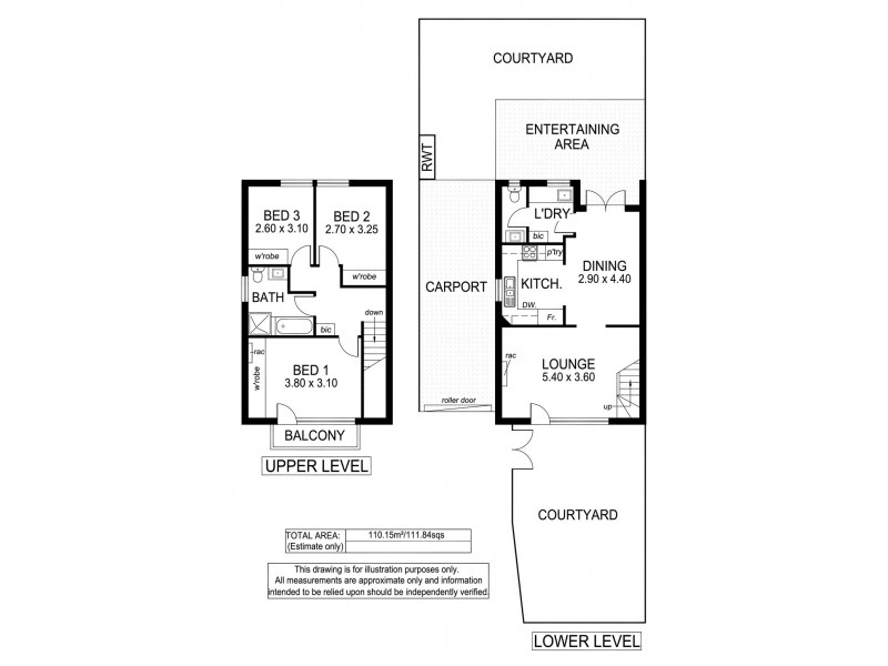 Unit 2, 43 Wallala Avenue, Park Holme SA 5043 Floorplan
