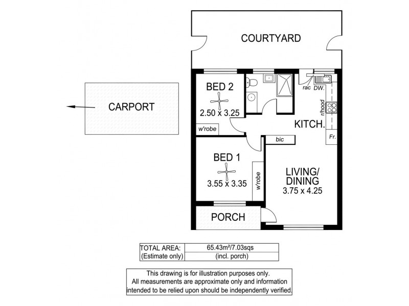 Unit 2, 91 Dunrobin Road, Warradale SA 5046 Floorplan