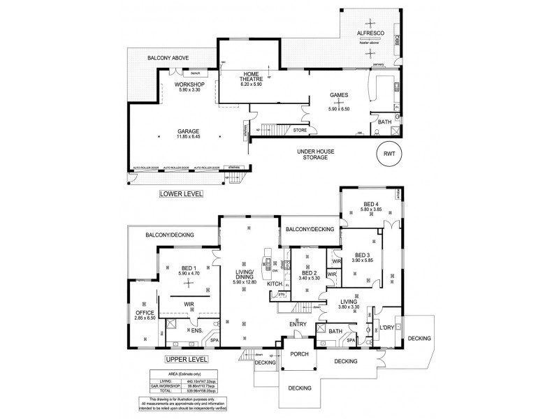 16 Scenic Court, Chandlers Hill SA 5159 Floorplan