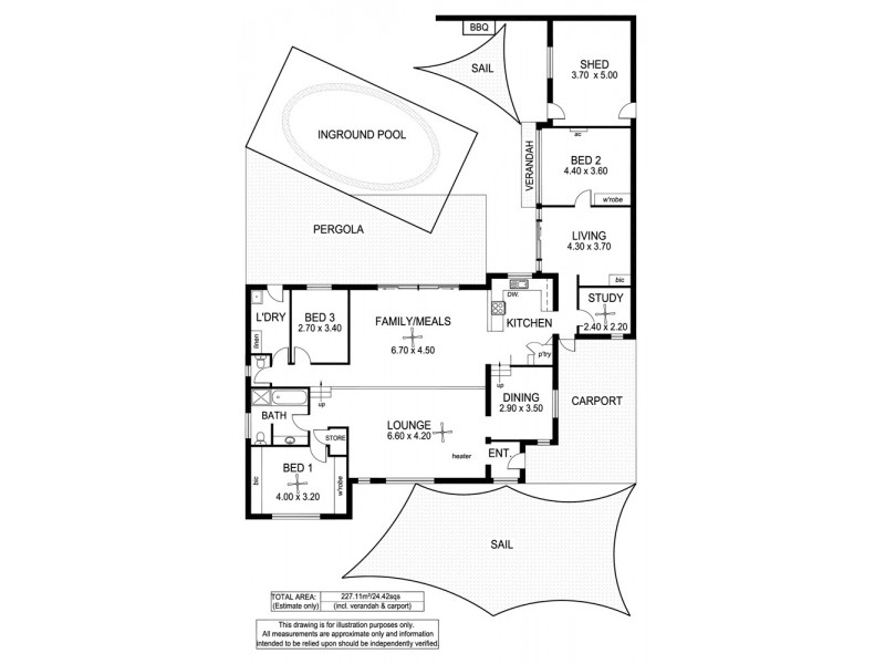 17 Justine Street, Flagstaff Hill SA 5159 Floorplan