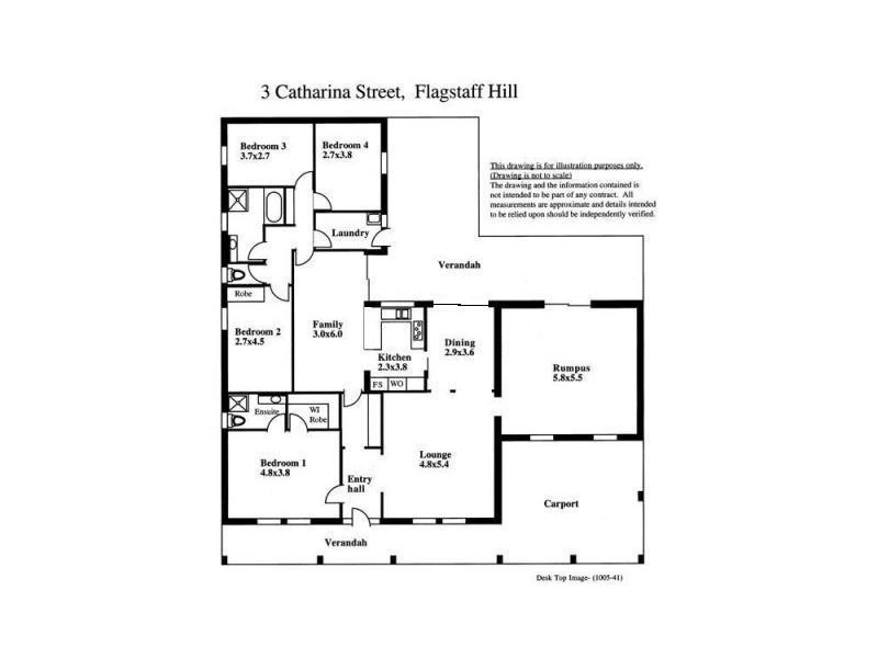 3 Catharina Street, Flagstaff Hill SA 5159 Floorplan