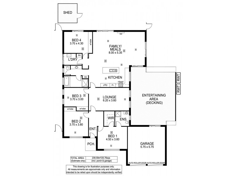 17 Tennyson Street, Seaford Rise SA 5169 Floorplan