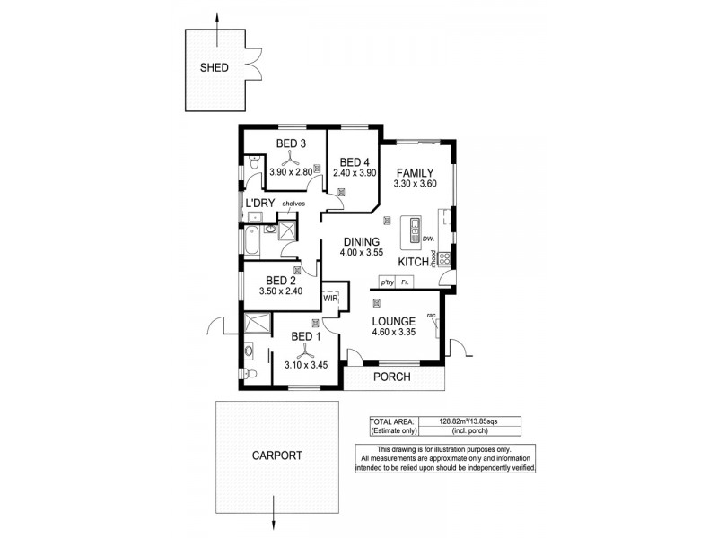 29 Darwendale Street, Huntfield Heights SA 5163 Floorplan