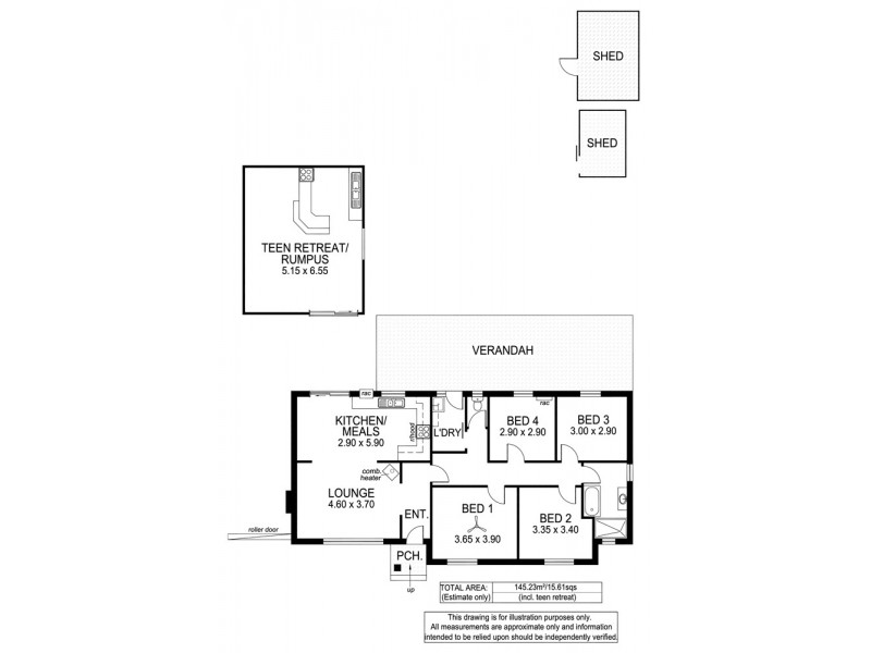8 Cunningham Street, Morphett Vale SA 5162 Floorplan