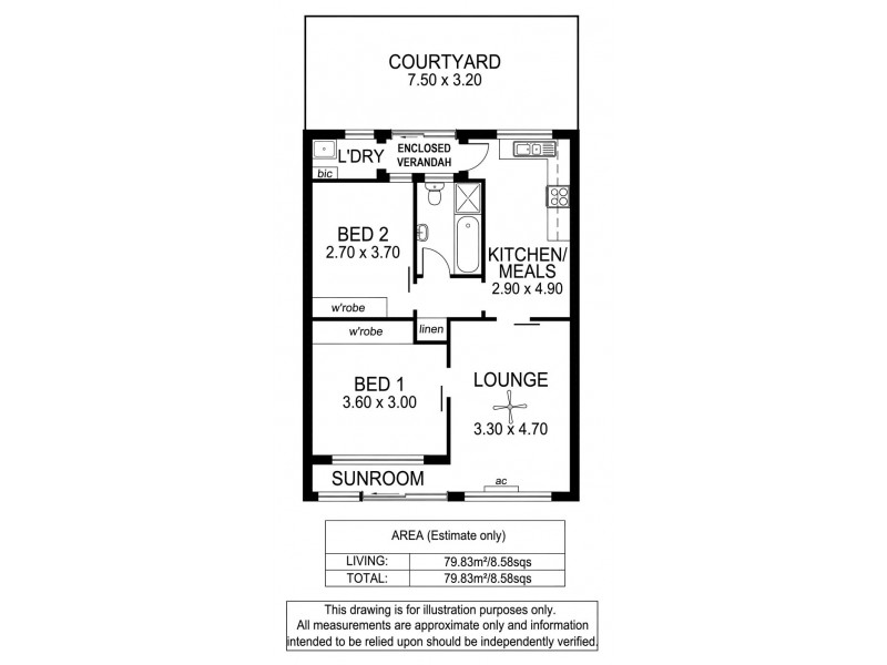 2/38 Esplanade, Christies Beach SA 5165 Floorplan