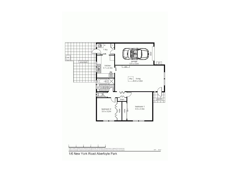 Unit 1, 6 New York Road, Aberfoyle Park SA 5159 Floorplan
