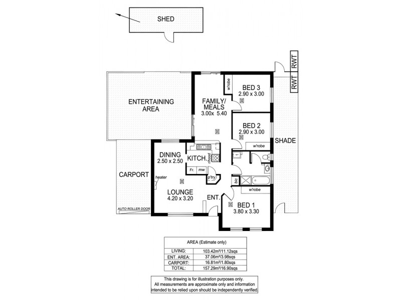 122 Bains Road, Morphett Vale SA 5162 Floorplan