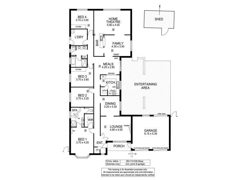 4 Minerva Grove, Happy Valley SA 5159 Floorplan