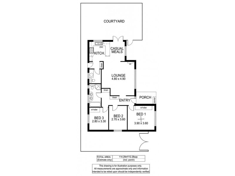 16 Marie Avenue, Morphett Vale SA 5162 Floorplan