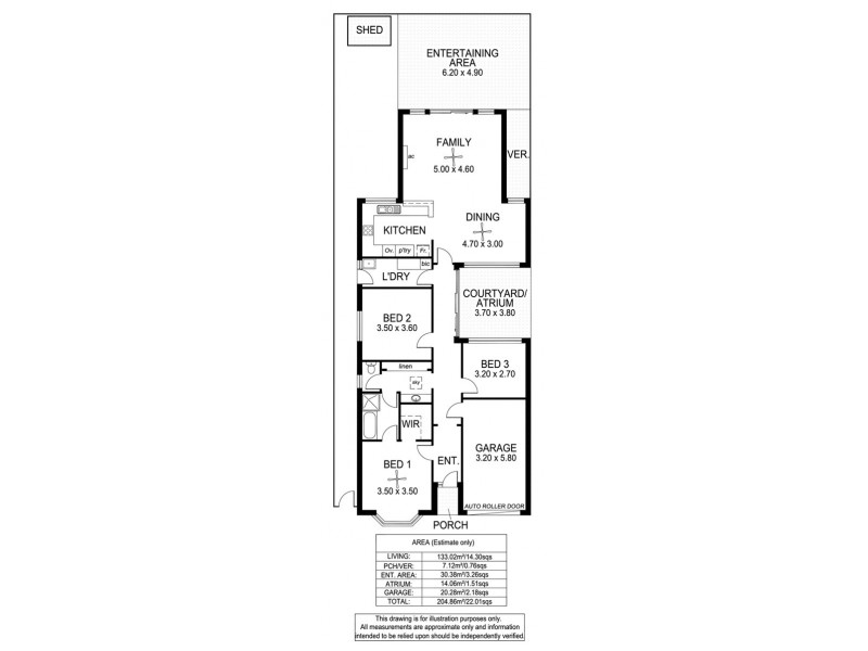 14 Nautilus Square, Seaford Rise SA 5169 Floorplan