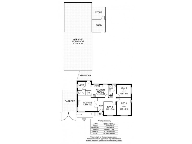 9 Roberts Road, Hackham West SA 5163 Floorplan