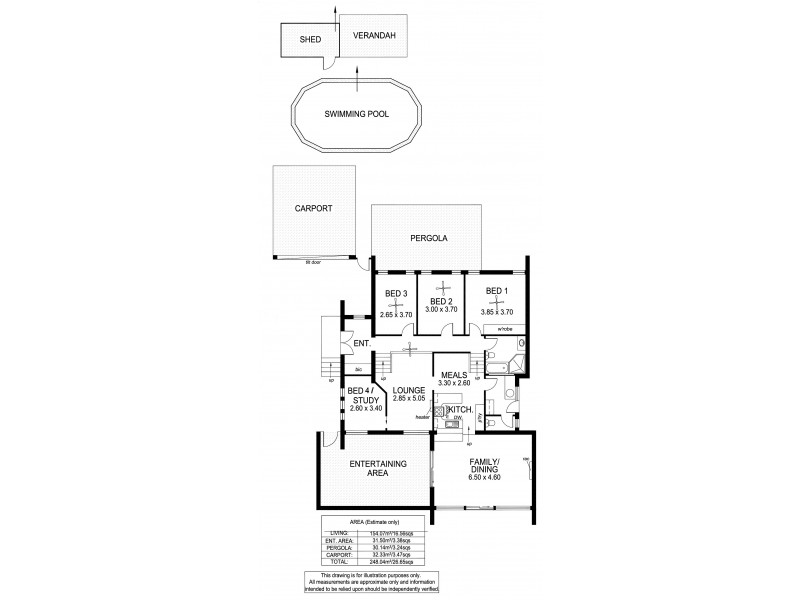 9 Monterey Court, Happy Valley SA 5159 Floorplan