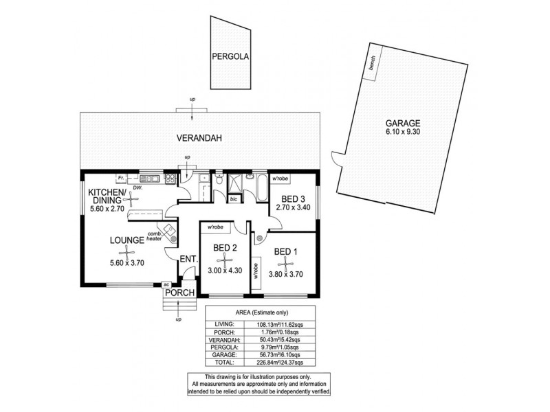 5 Jenny Crescent, Morphett Vale SA 5162 Floorplan