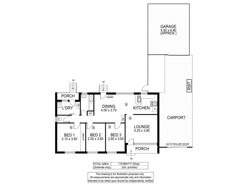 12 Quentin Street, Morphett Vale SA 5162 Floorplan