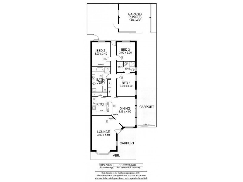 1 / 38 Summerford Road, Aberfoyle Park SA 5159 Floorplan